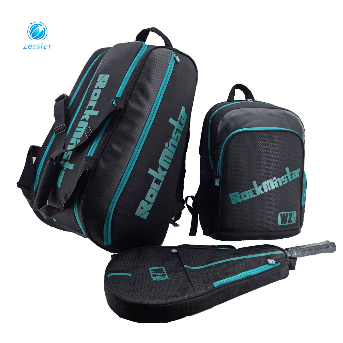 Preprosta prečna torba za raketam z osebnim logotipom za badminton, tenis in pickleball, vodoodporna zaščitna torba za prenos rakete