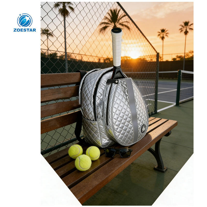 Mochila bandolera acolchada suave resistente al agua para hombre y mujer, ideal para tenis, bádminton y pickleball, con compartimento para raquetas