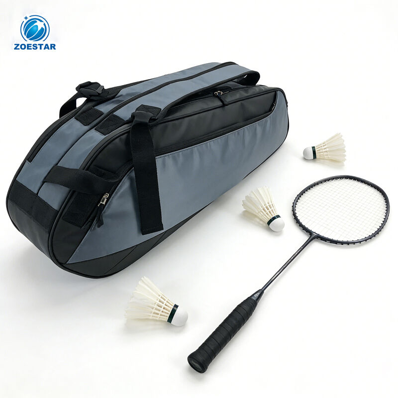 Waterproof Badminton Racket Carry-on Backpack Tennis Pickleball Accessories Holder Carrier