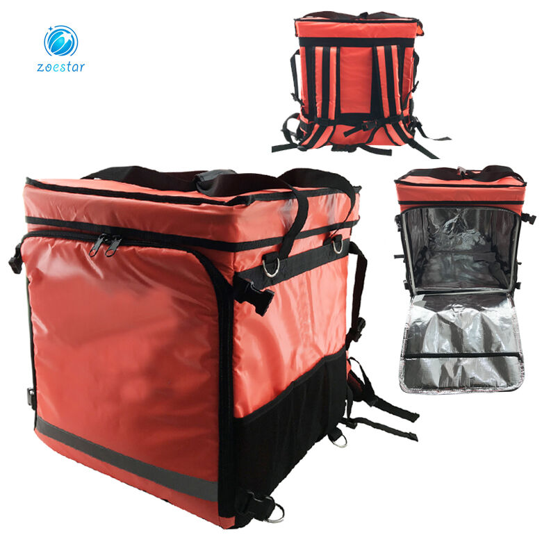 45L Waterproof Square Insulated Food Delivery Backpack with Frame