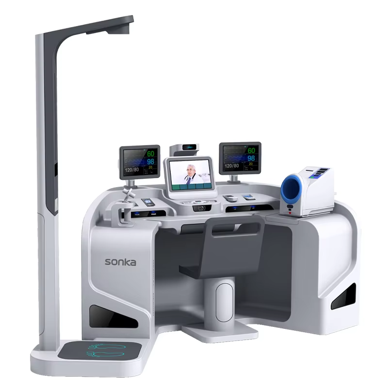 Telemedicine Kiosk + Vital Sign Monitor: Future of Patient Self-Checkups
