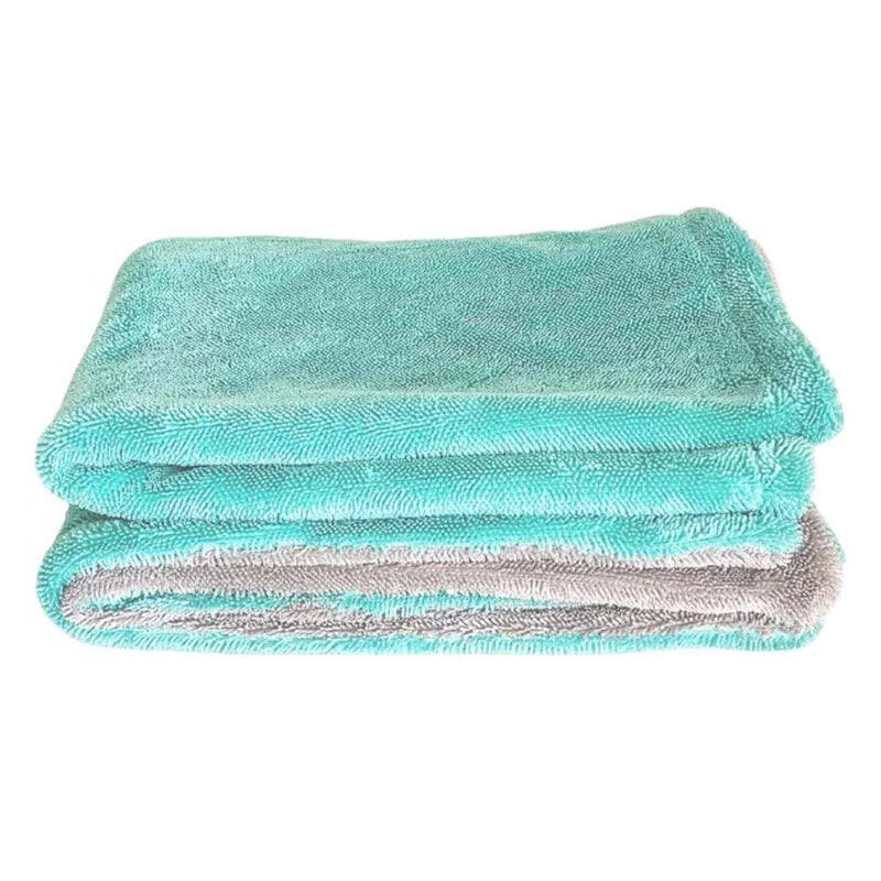 40x60cm 50x70cm Customized Microfiber Auto Detailing Care Cleaing Towel Microfiber Car Wash Cloth Twisted Loop Quick-Dry Towels