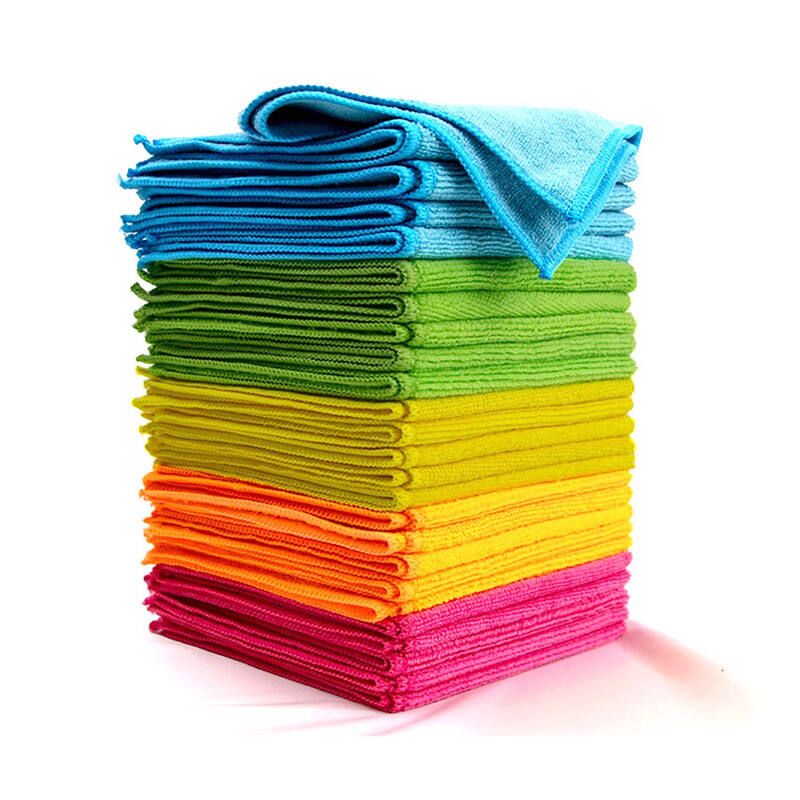 High Absorption Lint Free Microfiber Dish Towel Washable Kitchen Cleaning Towel Warp Knitted Microfibre Dish Wash Cloths