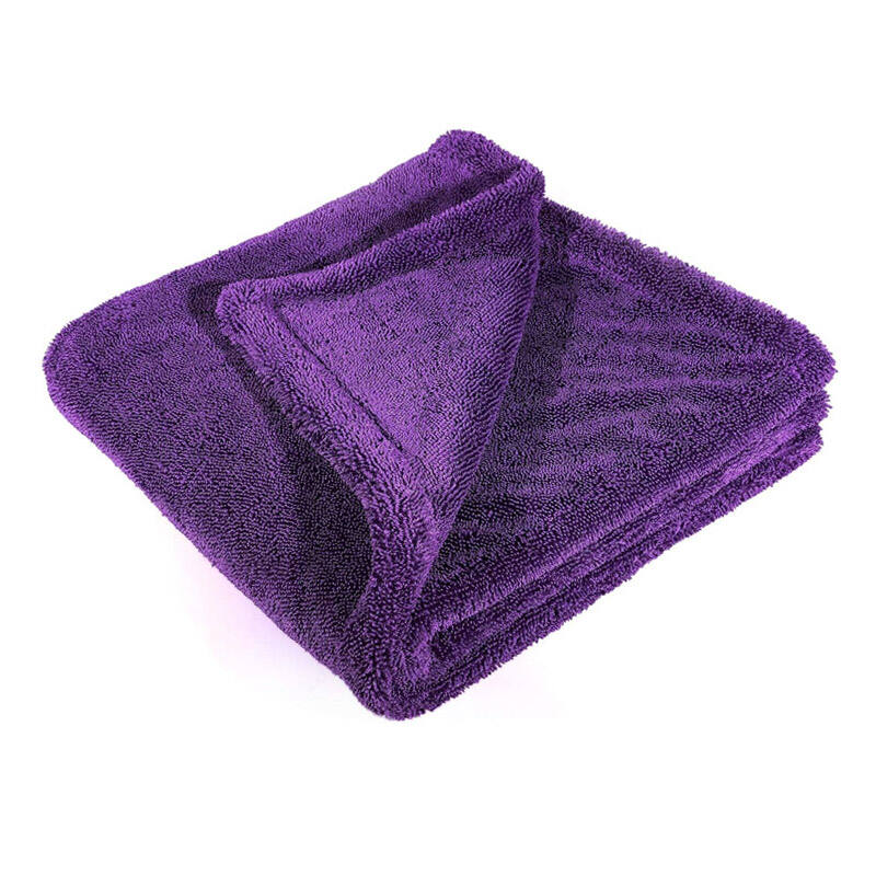 60x90cm Large Size Microfiber Car Detailing Cleaning Cloths 1400gsm 70/30 Double-Sided Twisted Loop Car Drying Towels
