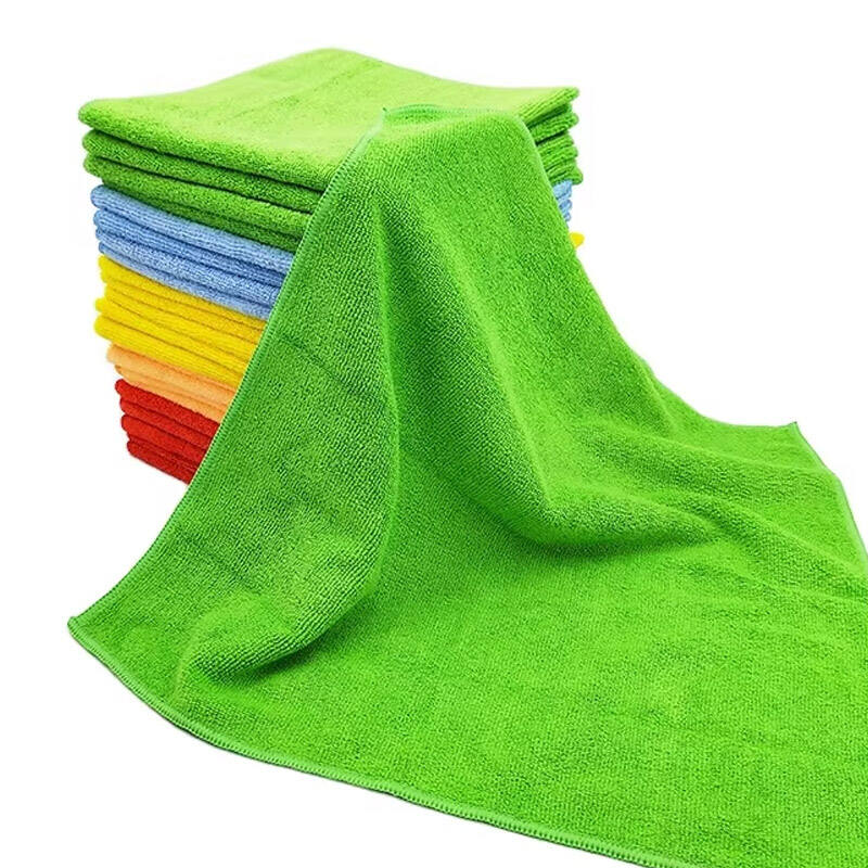 Wholesale Microfiber Cleaning Cloth Terry Micro Fiber Car Wash Drying Towel Car Care Detailing 30x30 40x40 Micro Fiber Towels