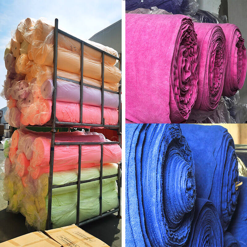 Ultra Absorbent Microfibre Polyester Fabric Microfiber Cleaning Cloth 40x60cm 300 340 350 Gsm Micro Fiber Material in Rolls