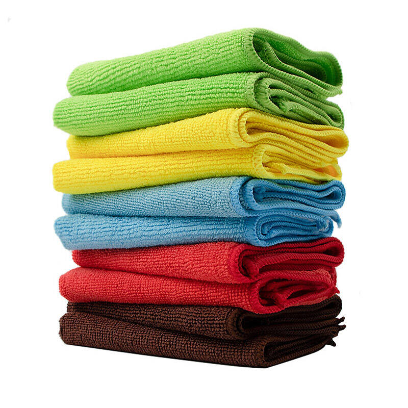 Household 40x40 500 gsm car wash towel Streak Free Dry and Wet Dual Use Terry car detail polishing cleaning Cloth microfiber drying towel