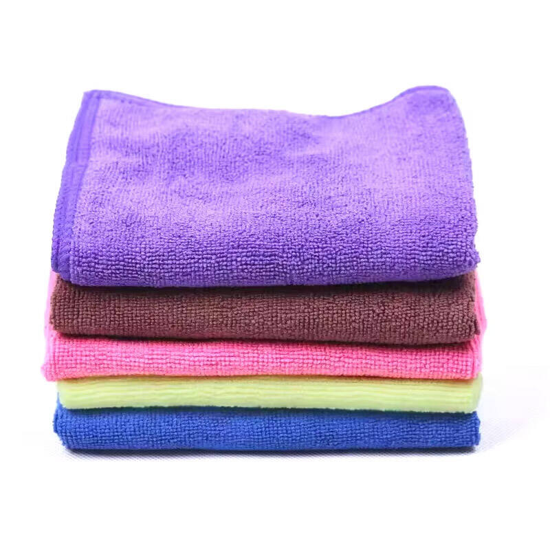Factory Wholesale Custom 40X40 Reusable Microfiber Kitchen Cleaning Cloths Strong Absorption Non Scratch Dish Wash Cloth Cleaning Towel