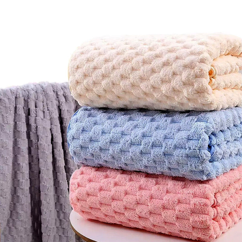 70x140 Large Size Coral Fleece Bath Towel Strong Water Absorption Thick Microfiber Bathroom Towel For Hotel Home Adult Use
