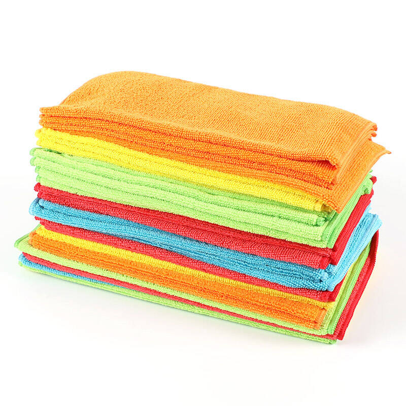 China Manufacturer Wholesale Microfiber Kitchen Cleaning Dish Towel Quick Dry Cleaning Rag Reusable Washable Microfiber Towel