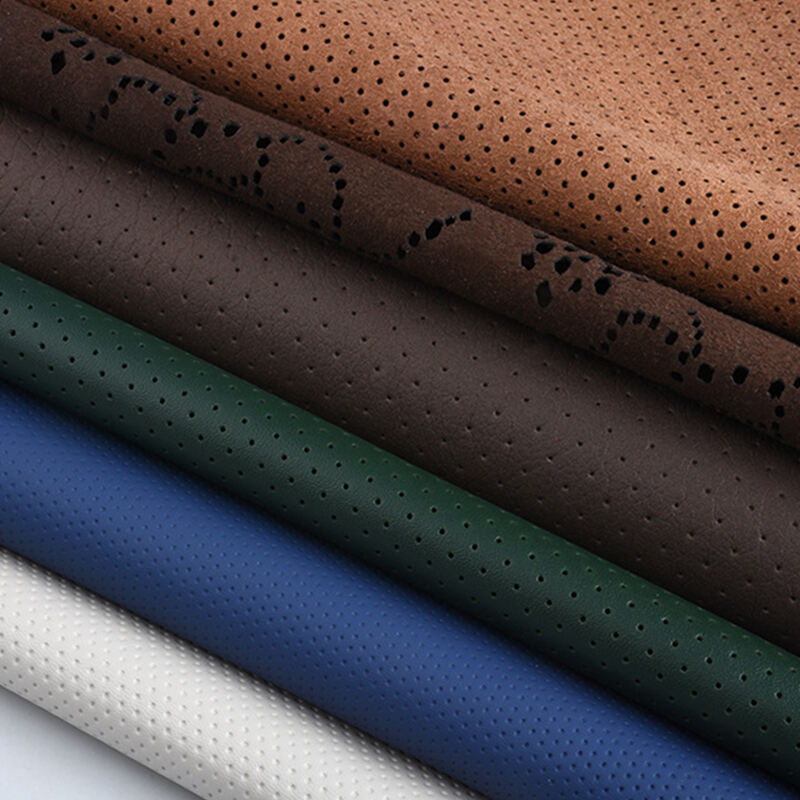 Perforated Artificial Synthetic Upholstery