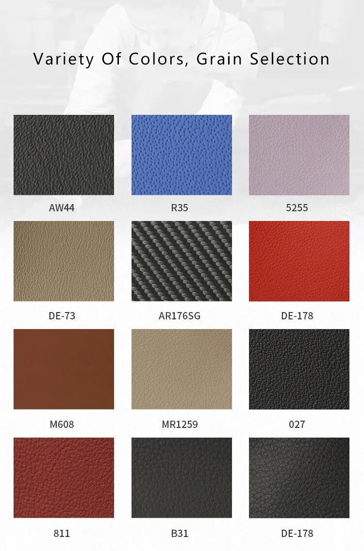 Microfiber Leather 1.2mm Thick Bottom Cloth Upholstery Leather For Car Seat details