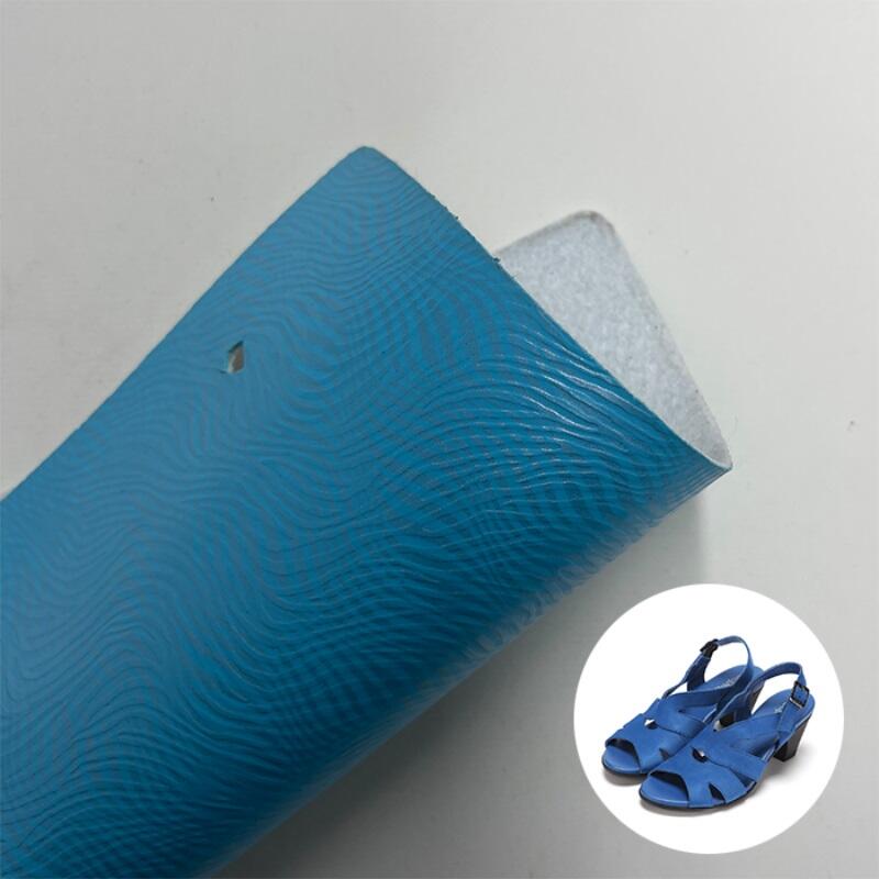 Sanded Leather Fabric Double Sided PU Leather For Sandals PU Leather