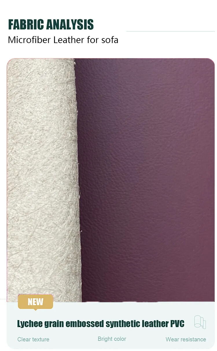 Microfiber Fabric Leather For sofa chair supplier