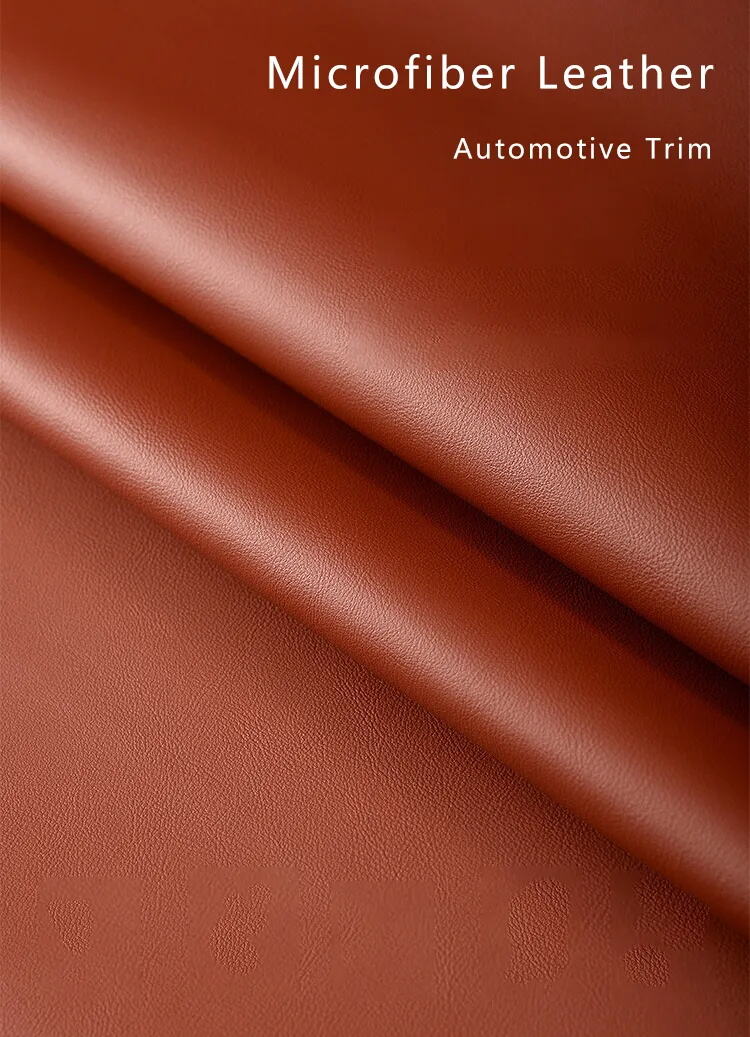 1.4mm thickness Microfiber automotive leather Breathable manufacture