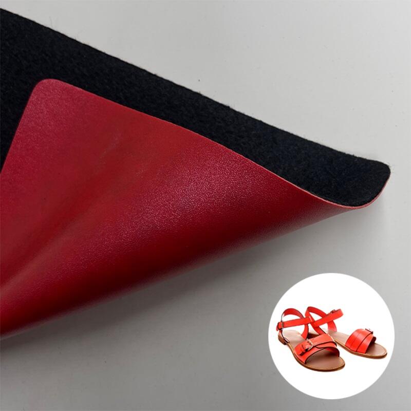 Wear-resisting Shoes Lining Fabricthin PU Leather Rolls For Shoes