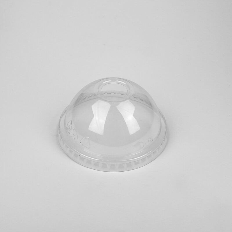 78mm PET Dome Lid with Hole for Cold Cup,PET-78D2