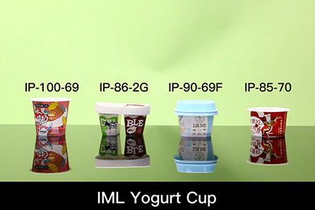 Plastic cup-85ml IML yogurt cup,IP-85-70