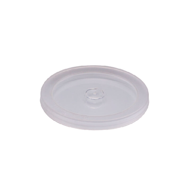 80mm Plastic Cup Cap - One Hole Flat Lids,PP-80F