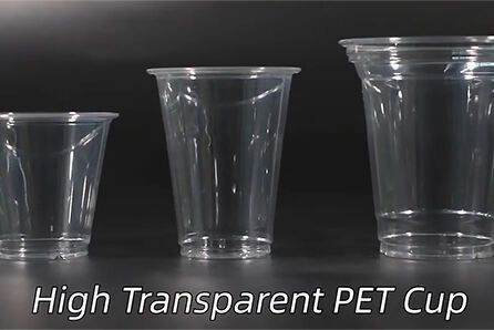 PET plastic cup display, suitable for cold drinks, iced coffee, juice, ice cream, desserts, etc.