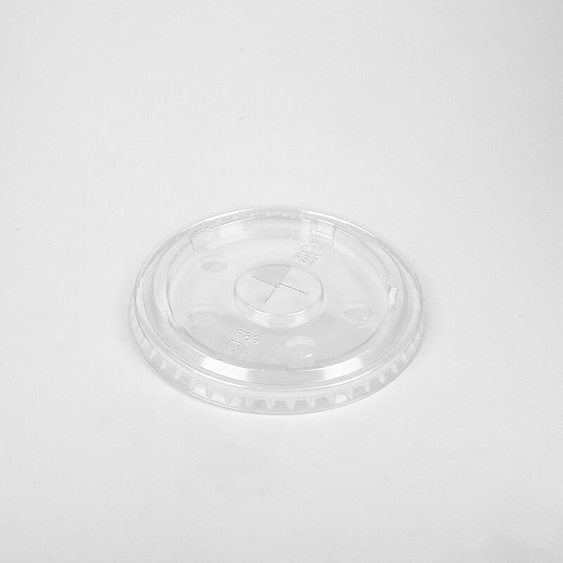 89mm PET Flat Lid with X Slot for Cold Cup,PET-89F