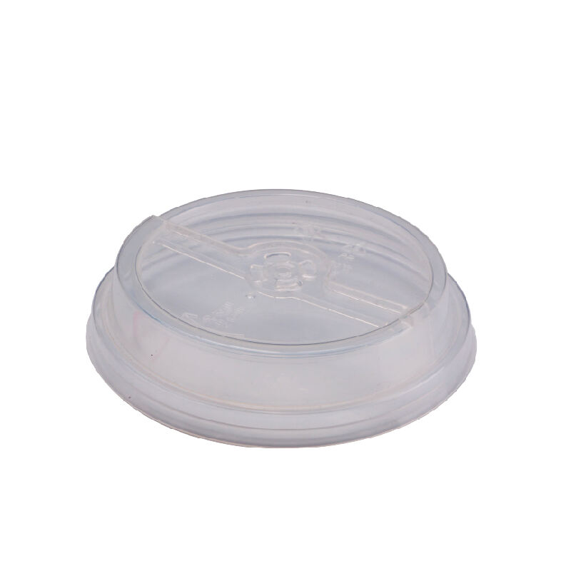 89mm Cup Lids Plastic - Rotating cover without hole/Clear/Black/White,PP-89F-10