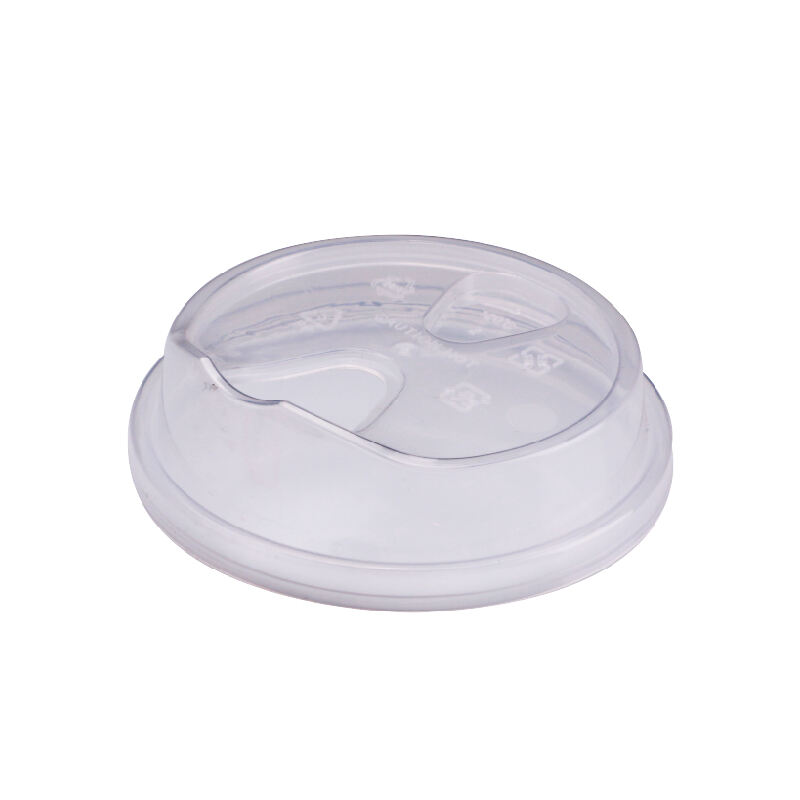 89mm Plastic Cup Lids - Teardrop-shaped split cover,PP-89D-07