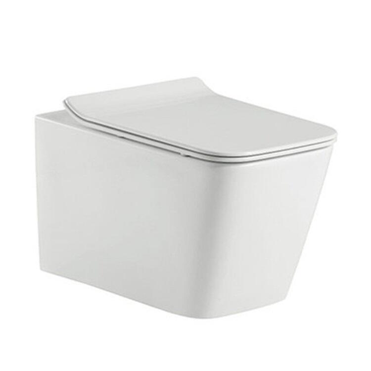 Sanitary ware wall hung toilet bowl price with soft close seat cover