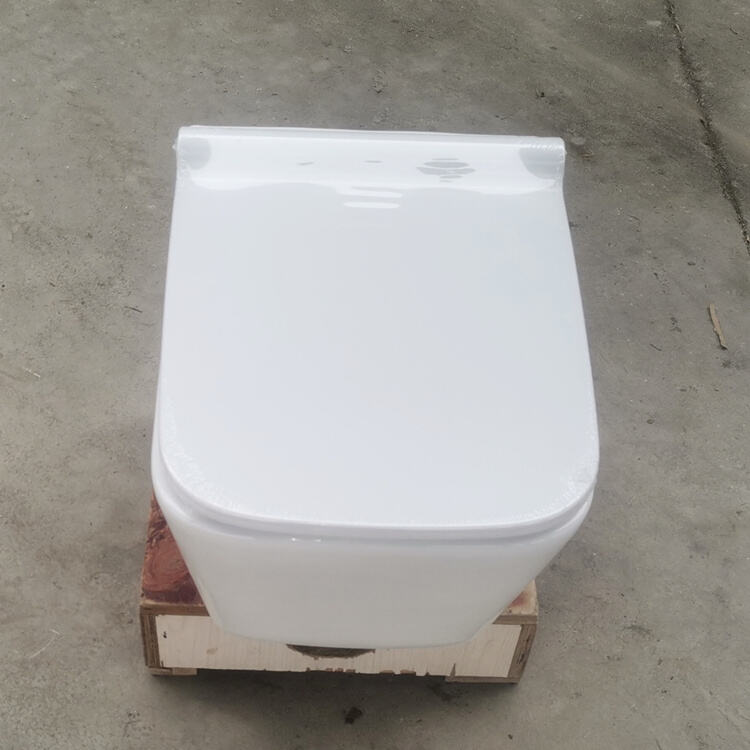 Sanitary ware wall hung toilet bowl price with soft close seat cover