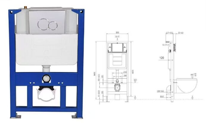 How to Install a Wall Hung Toilet Frame System
