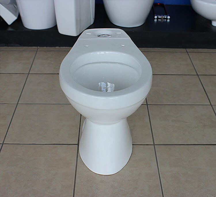 White color sanitary wares ceramic siphonic two piece toilet set s- trap wc toilet with low prices for hotel bathroom