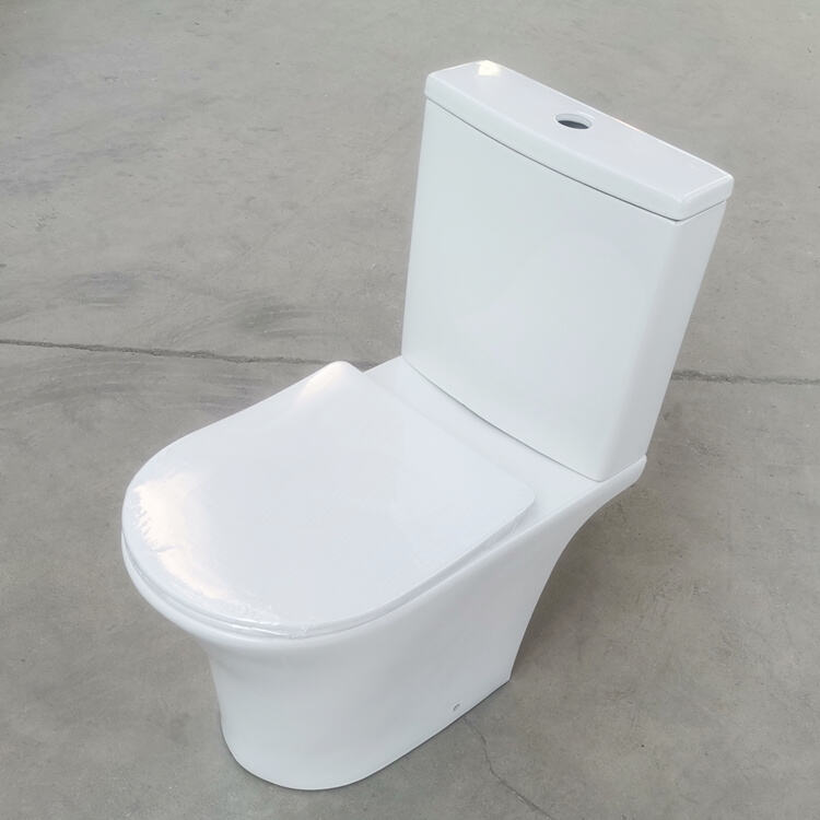 Bathroom ceramic washdown two piece wc toilet with s-trp/p-trap