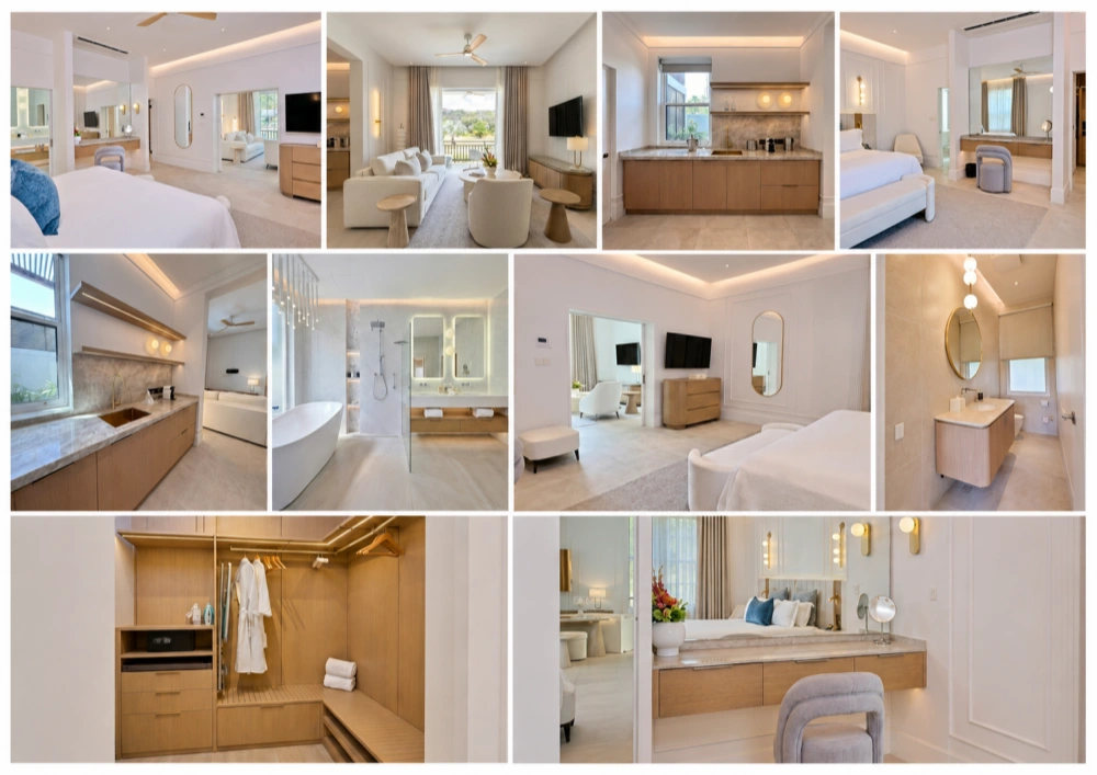 Modern Villa Suite Custom Cabinets for Bedroom and Bath Case image (1).webp