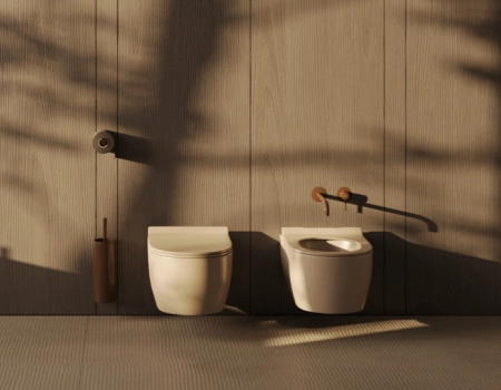 Modern Wood Bathroom Vanity With Courtyard View product picture (12).webp