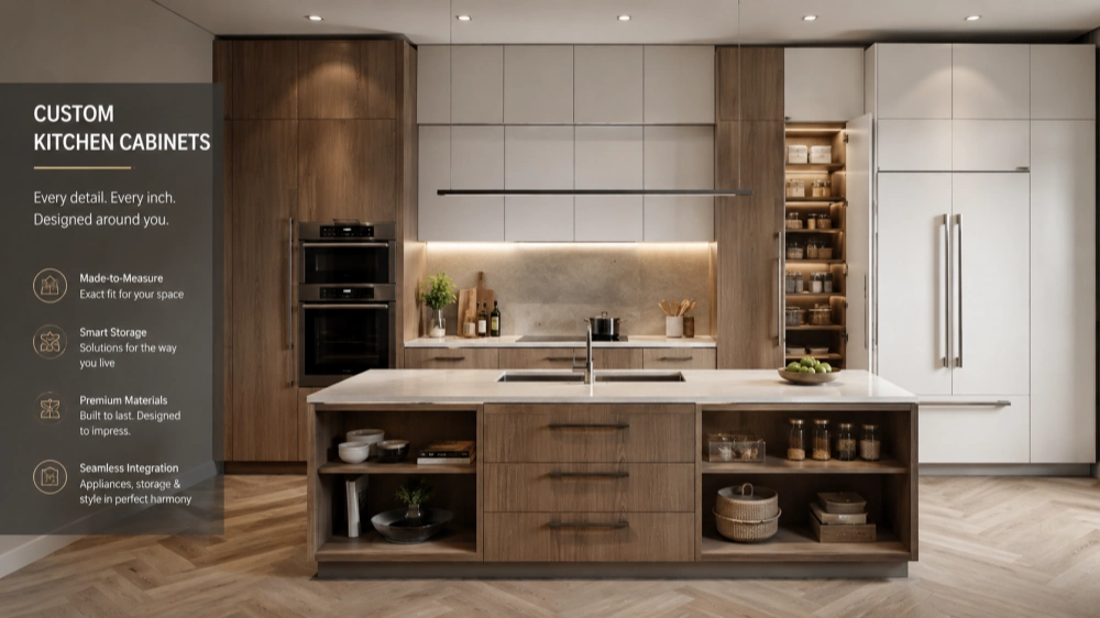 Custom Kitchen Cabinets vs Flat Pack Cabinets Which Is Better（Article illustration） (3).webp