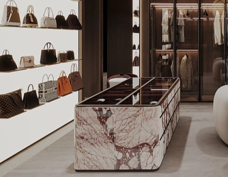 Luxury Walk In wardrobe With Glass Display Cabinets product picture (9).webp