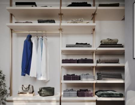 Wooden Open Wardrobe Designs With Glass Storage product picture (6).webp
