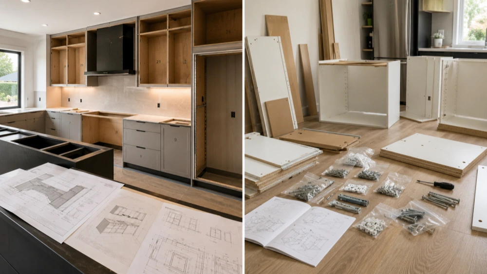 Custom Kitchen Cabinets vs Flat Pack Cabinets Which Is Better（Article illustration） (10).webp