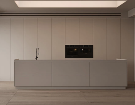 Modern Minimalist Kitchen Cabinets and Island Layout Design product picture (1).webp