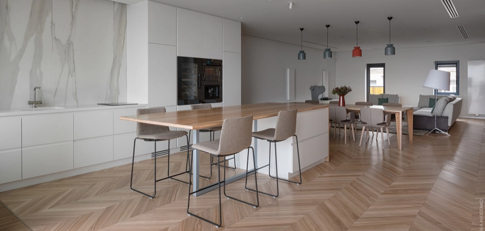 Minimalist Villa Custom Cabinet Project with Stainless Kitchen, Wardrobes, and Warm Wood Details Case image (3).webp