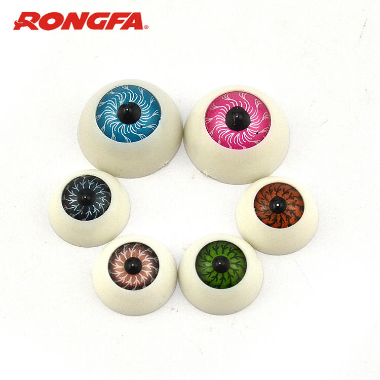 Handcraft DIY Acrylic 3D Toy Eyes Colored Pupil