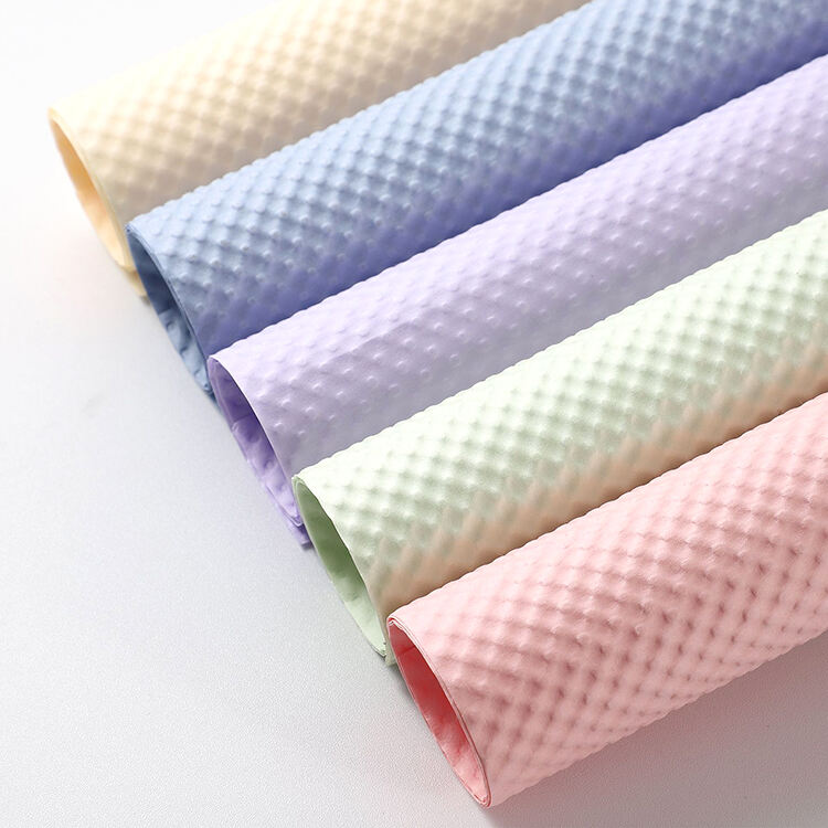 10 Sheet/Bag Solid Color Corrugated Flower Wrapping Paper  