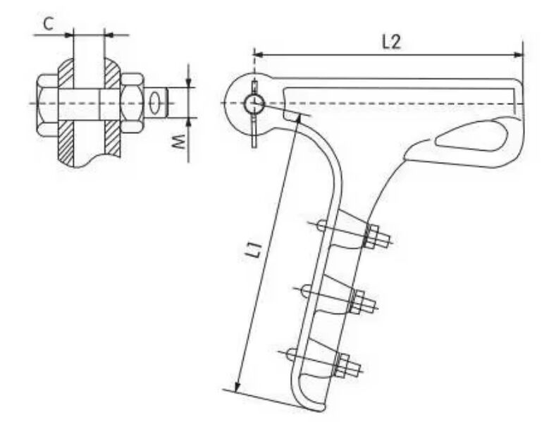 Corrosion Resistance 50-120 Fixing Aluminum conductor tension clamp with Bolt manufacture