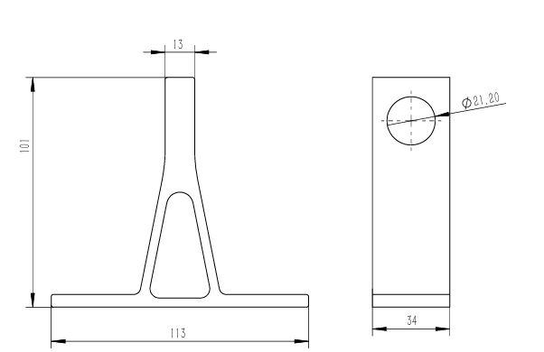 Aluminum alloy SM82 Tension and suspension Anchor bracket in Electrical lines   details