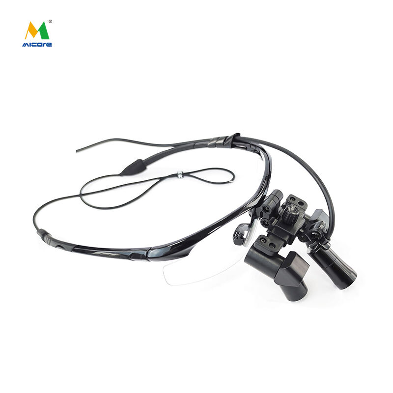 EFS-350x Professional oral surgery magnifying glasses Sport model with clip headlamp MB-JD2100