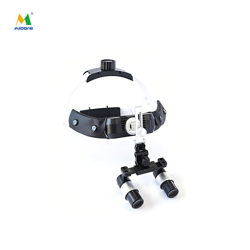 PKYH400x dental head mounted binocular magnifier Pupil distance customization Ultra-light magnifying glass with wide field of view