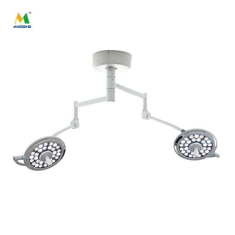 MICARE JD1800J Lampu Bedah Medis Langit-langit Ganda Lampu Operasi Lampu Led Bedah Rumah Sakit