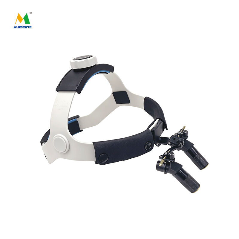 Kính lúp nha khoa chuyên dụng y tế có đai đầu điều chỉnh được độ phóng đại 8,0x, kính phóng đại phẫu thuật nhị thị AEHF-800X của Micare