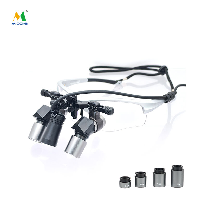 AENS Ergo surgical loupes with led Clip-on headlight MD-JD2100 10w Micare