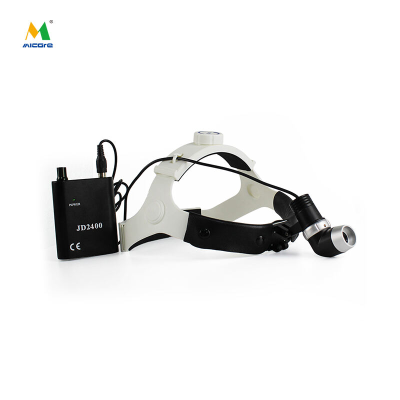 MICARE JD2400 5W LED ENT  Headband Type Wireless Medical Magnifier Surgical Loupes surgery headligh